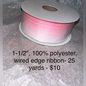 1-1/2" Wired Edge Ribbon
